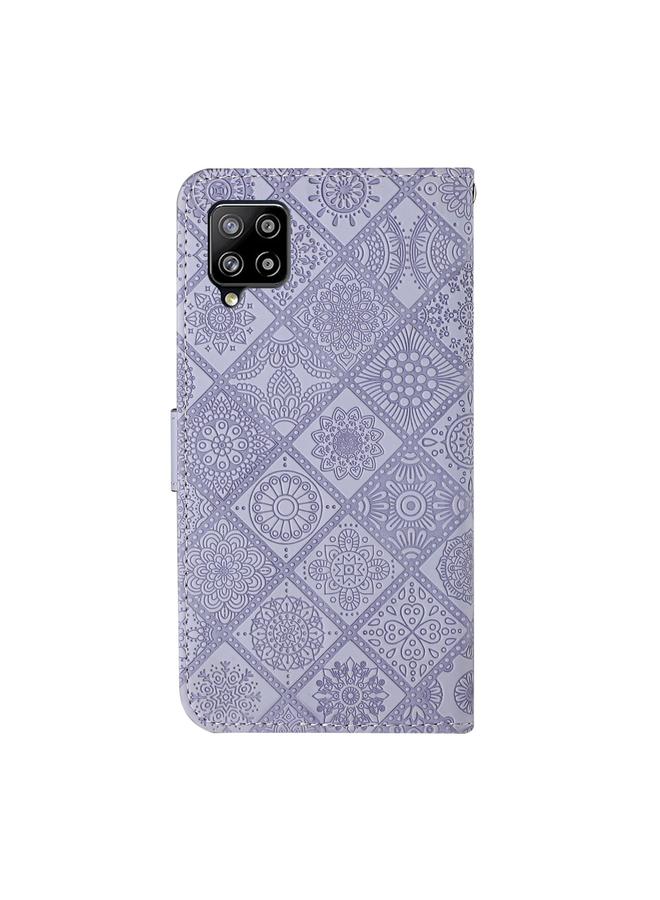 S-TOP Case For Samsung Galaxy A12 Ethnic Style Embossed Pattern Horizontal Flip Leather Case with Holder & Card Slots & Wallet & Lanyard - Image 3