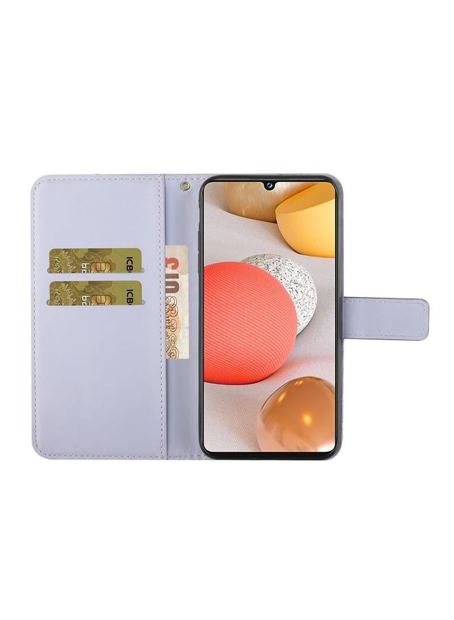 S-TOP Case For Samsung Galaxy A12 Ethnic Style Embossed Pattern Horizontal Flip Leather Case with Holder & Card Slots & Wallet & Lanyard - Image 4