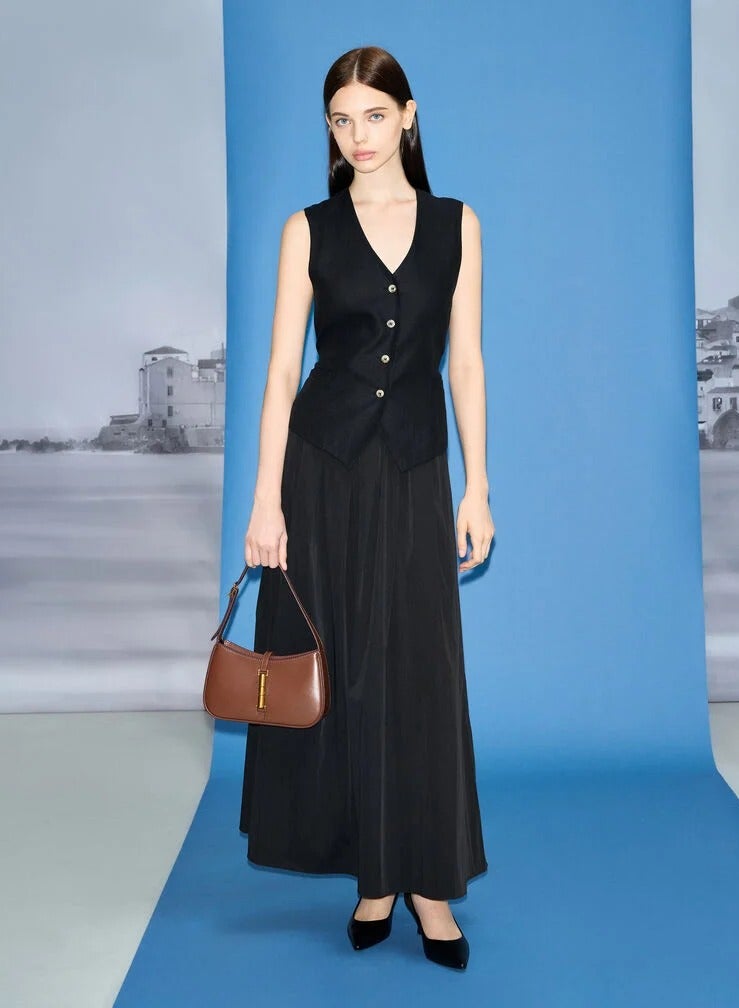 Charles & Keith esia Metallic Accent Shoulder Bag - Image 4