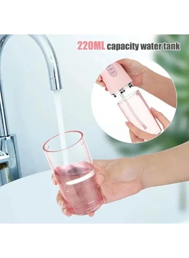 Portable Dental Water Flosser with 4 Nozzles – Waterproof & USB Rechargeable, Perfect for Travel & Home Use - Image 4
