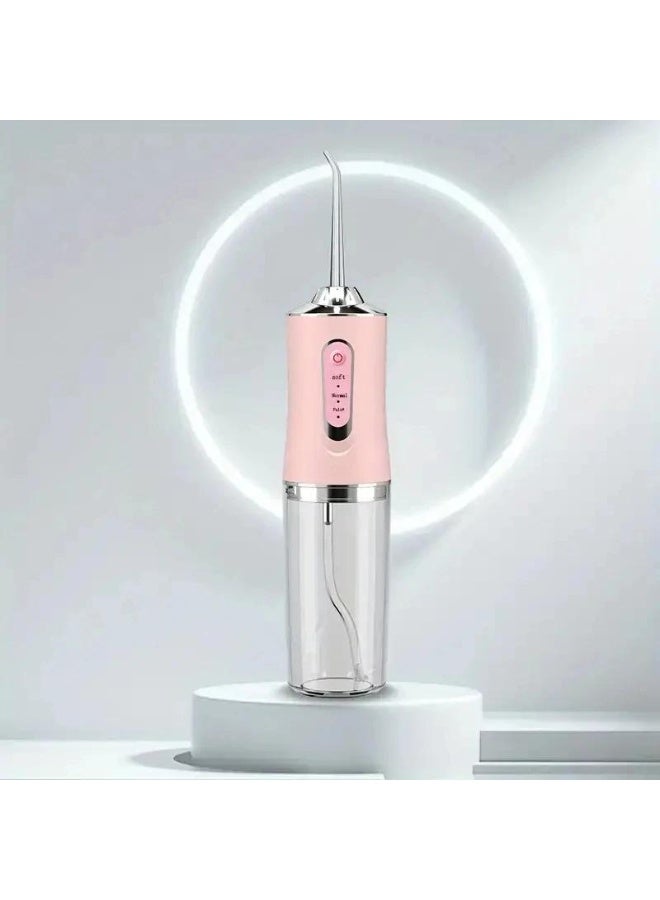 Portable Dental Water Flosser with 4 Nozzles – Waterproof & USB Rechargeable, Perfect for Travel & Home Use - Image 2