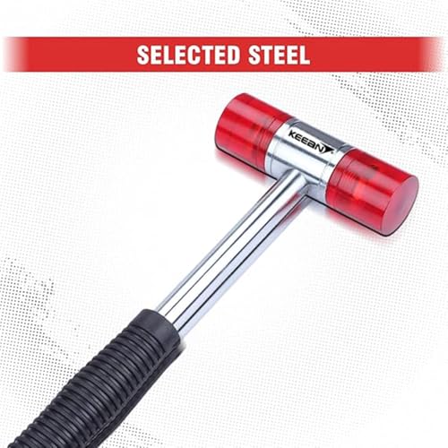 KEEAN 30 MM Soft Faced Acetate Mallet Industrial Hammer Non Slip Rubber Grip Bending Forming Metal Tile Fitting Wood Work Professional - Image 3