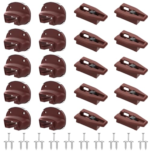Moestoont Upgrade Drawer Slides for kenlin Rite-Trak II Replacement, 10 Sets of Improved 168 Track Guides with Metal Back, Universal Drawer Guide for Dresser, Nightstand Drawers from Most Furniturers - Image 1