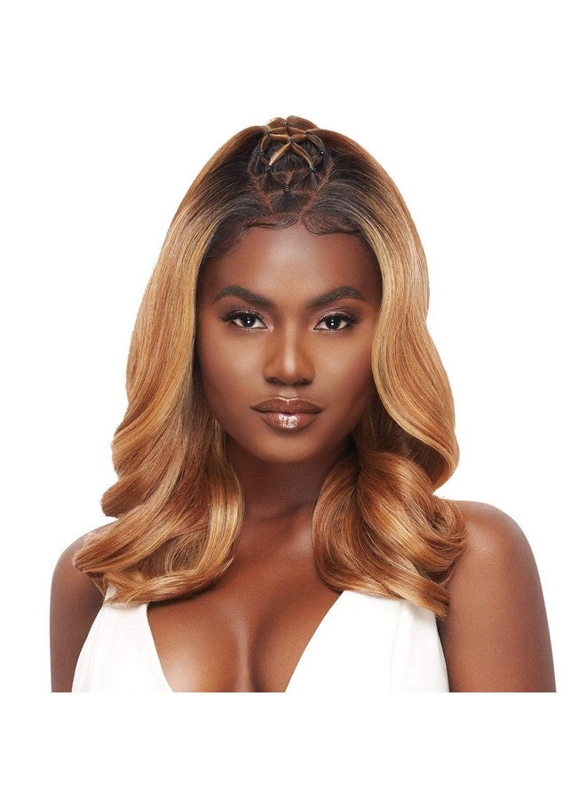 Outre بارفكت هير لاين سنتتيك 13X4 فرو سكالبت لاسي فرونت ويغ إيلا (دريف جولدن أمبر) - Image 3