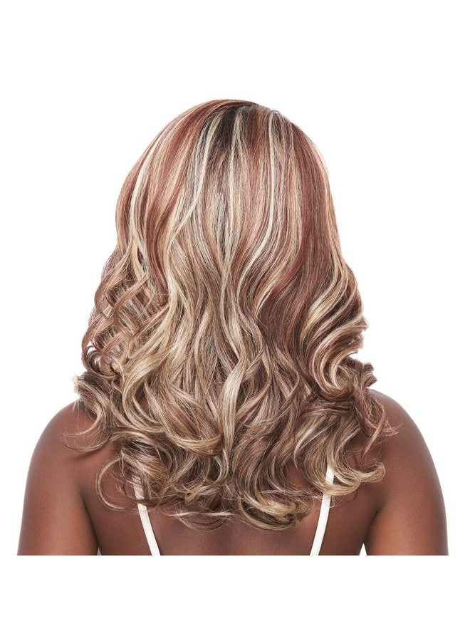 Outre بارفكت هير لاين سنتتيك 13X4 فرو سكالبت لاسي فرونت ويغ إيلا (دريف جولدن أمبر) - Image 5