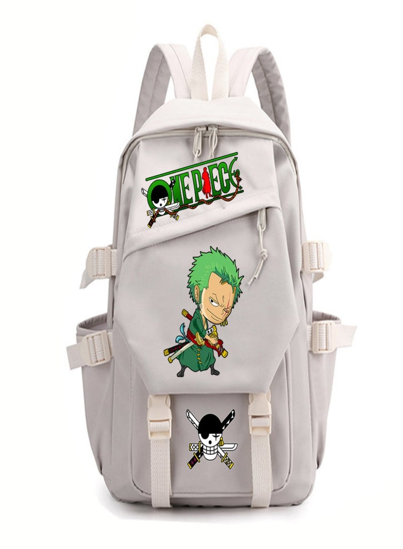 One Piece Roronoa Zoro Children Bag Sackpack Backpack Laptop Sports Bags Fashion for  Kids