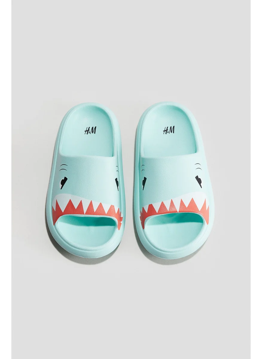 H&M Printed Chunky Pool Slides
