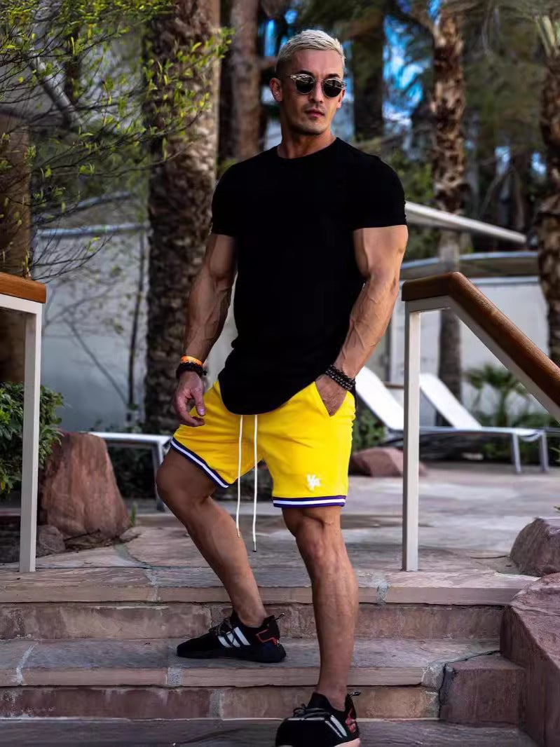 American Brothers Hip Hop Casual Round Neck Short Sleeve Cotton Loose Breathable plus size Sports Fitness T-shirt Trend - Image 3