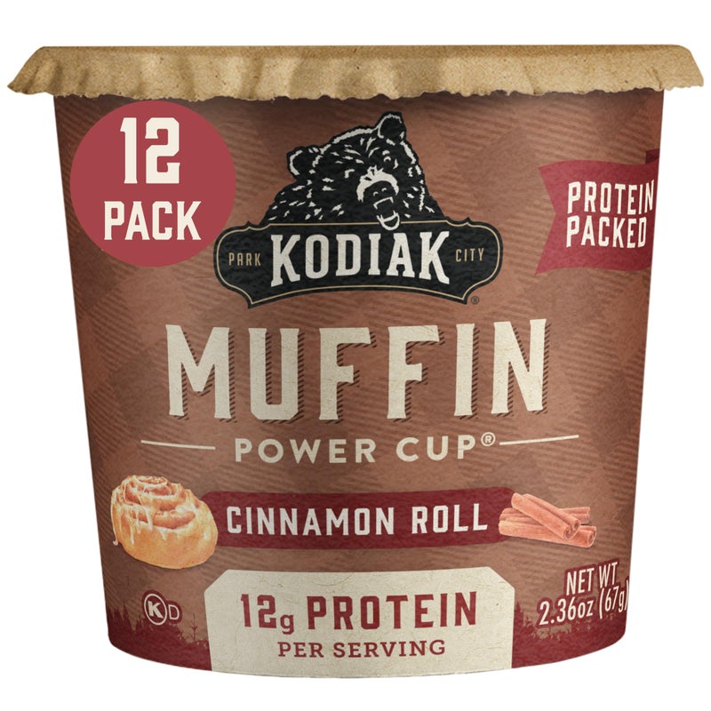 kodiak_cakes Kodiak Cakes Minute Muffins Cinnamon Roll 236 Oz Pack of 12 - Image 3