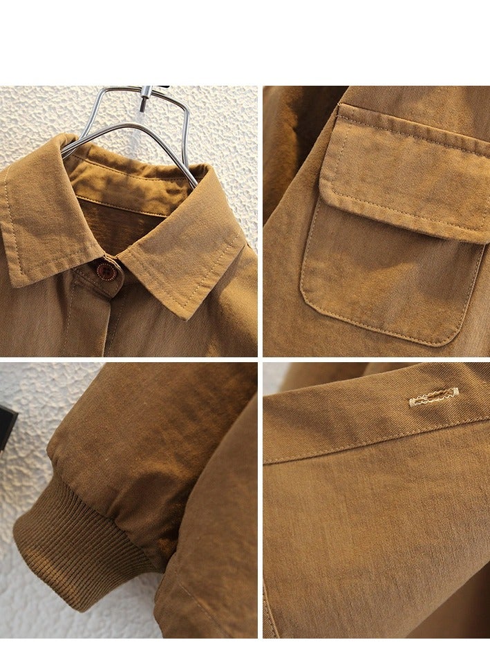 Children's Pure Cotton Shirt Casual Long Sleeved Workwear Jacket  - Image 3