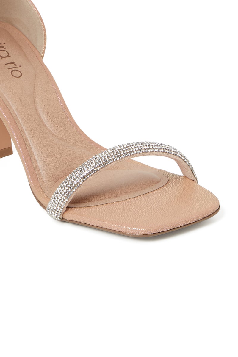 BEIRA RIO Ladies Party Sandals in NUDE | Comfortable Everyday Footwear - Image 4