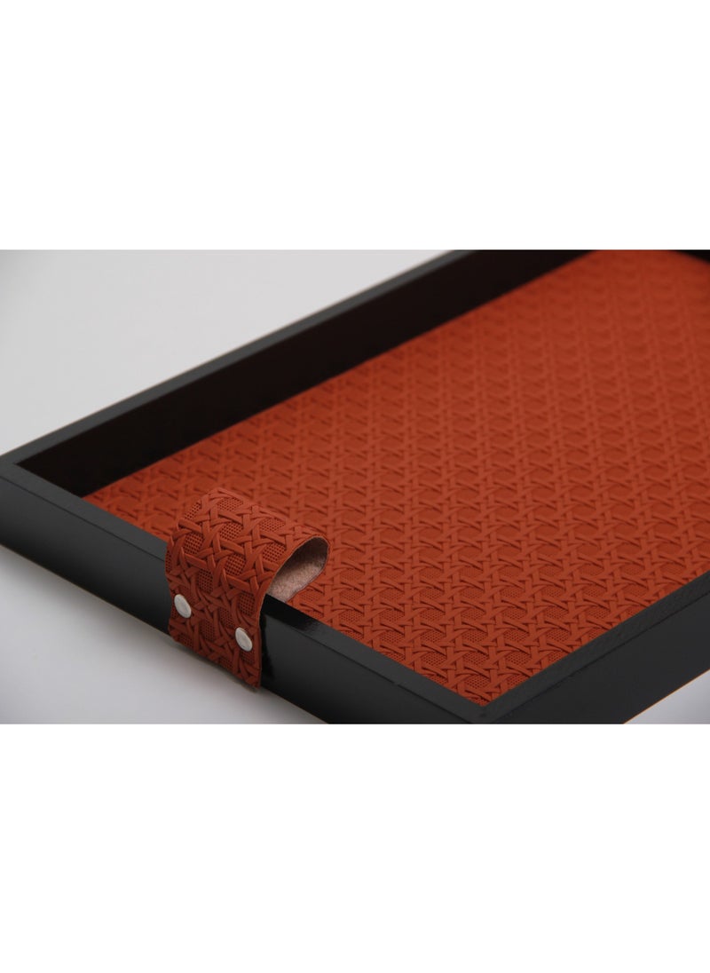 MARS Q A set of serving trays consisting of two pieces, in attractive colors, with an elegant touch.Black \Brownr.  - Image 5