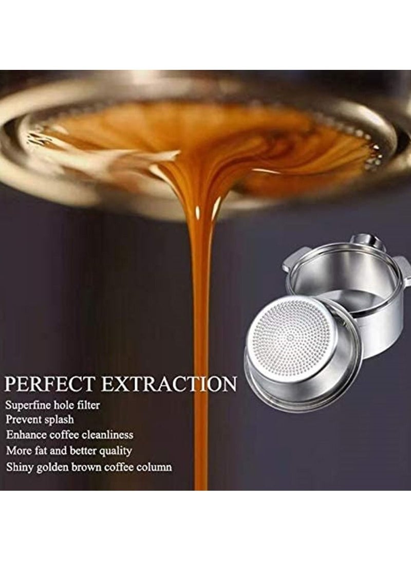 Coffee Bottomless Stainless steel Portafilter 51mm With Filter Basket/ Black Handle - Image 4