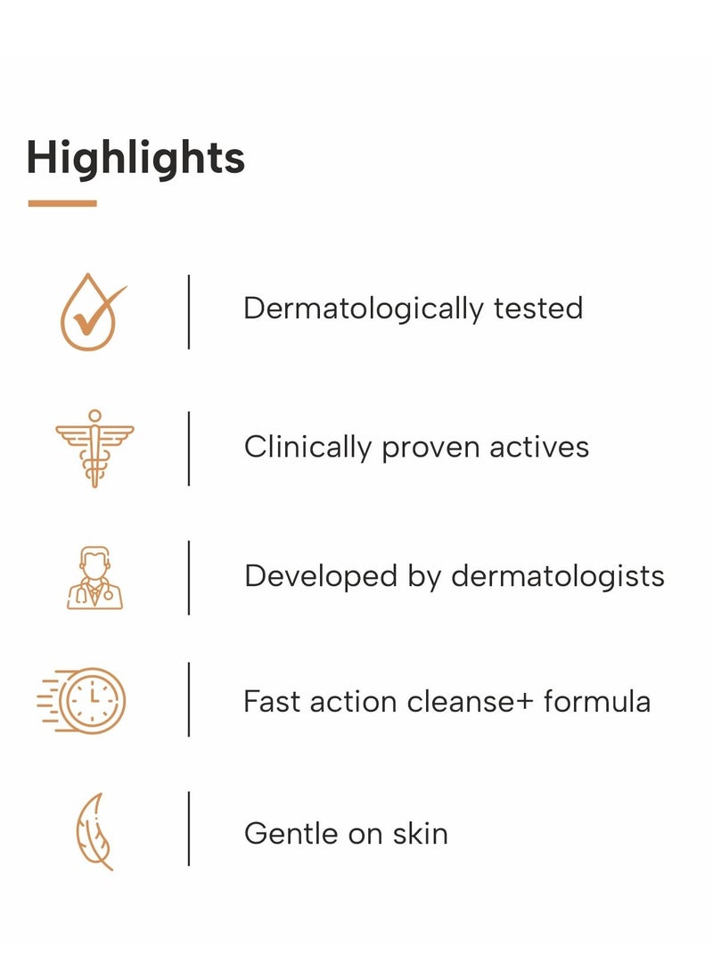 DERMATOUCH Bye Bye Pigmentation Face Wash || Anti Pigmentation for Women/Men with Niacinamide, Kojic Acid, & Glutathione - 70G - Image 3