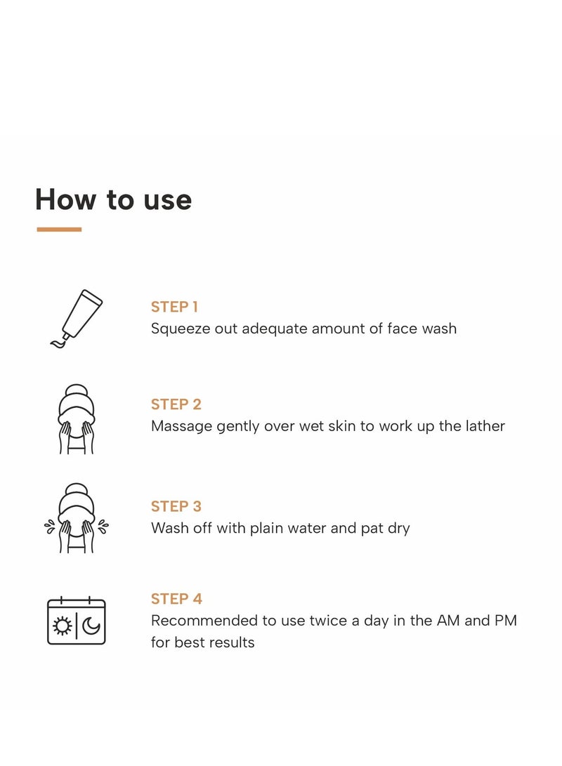 DERMATOUCH Bye Bye Pigmentation Face Wash || Anti Pigmentation for Women/Men with Niacinamide, Kojic Acid, & Glutathione - 70G - Image 5