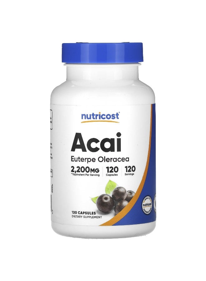 Nutricost نوتريكوست، أساي، 2,200 ملغ، 120 كبسولة - Image 1