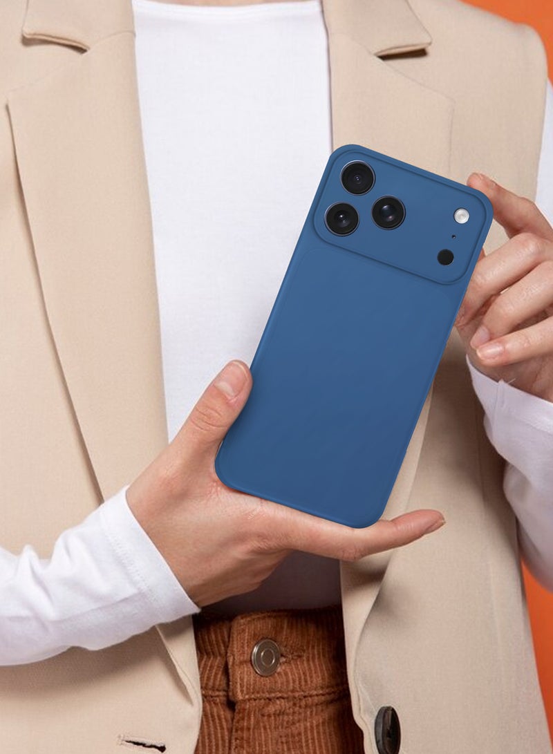 CATANES Air Skin Frosted Matte Case for iPhone 17 Pro Max - Stylish Ultra Slim Back Cover - Deep Blue - Image 5