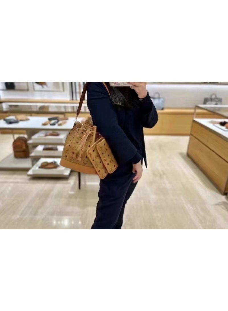 MCM New MCM Bucket Bag Duo Set - Mother & Child Drawstring Handbags - Image 4