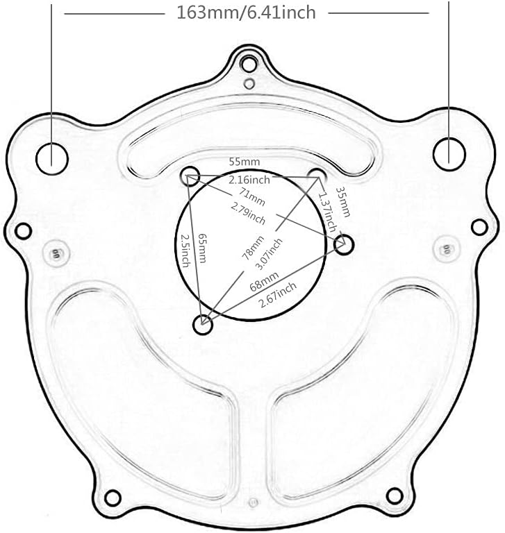 QASULER Motorcycle Air Filter Intake Kit - Image 2
