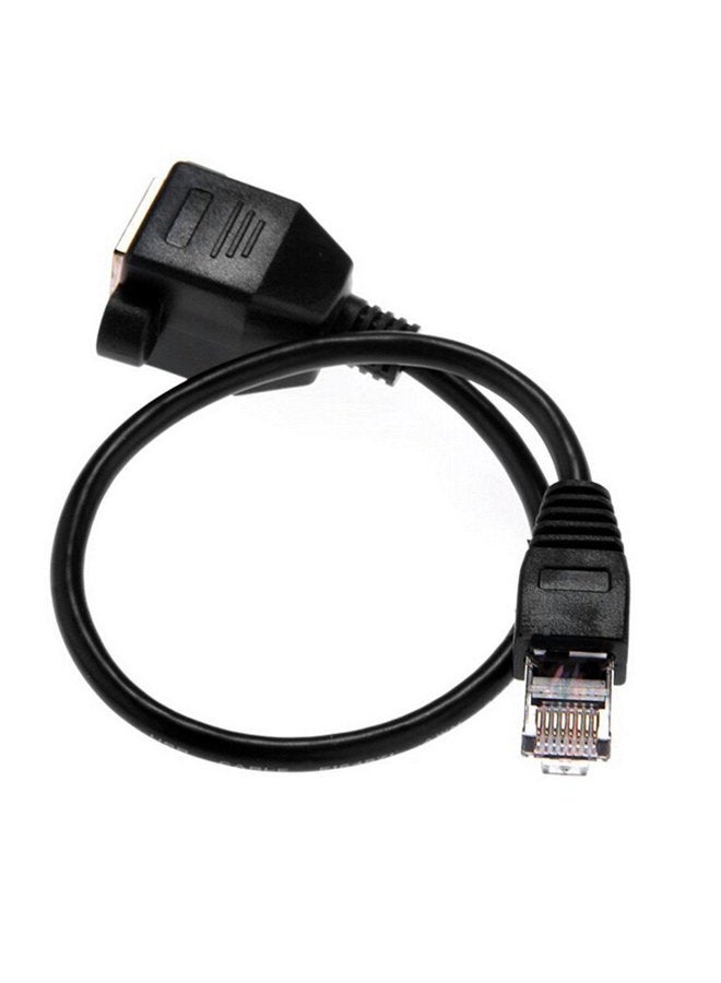 ANRANK Ethernet Extension Cable, ANRANK EC45030AK RJ45 Male to Female Ethernet Lan Network Extension Cable Black - 1FT/0.3M - Image 5