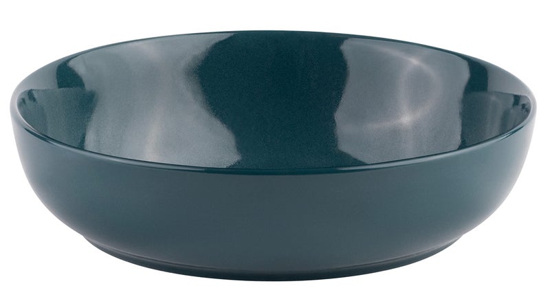 KooK Pasta Bowl, Salad Bowls, Soup, Serving Bowls, Ceramic, Large Capacity, Microwave & Dishwasher Safe, Set of 4, 40 Oz,(Dark Teal) - Image 2