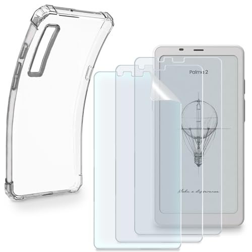 HUADU eBook Reader Screen Protector Compatible for Onyx Boox Palma 2,PET Screen Protective Film Anti Scratch High Definition and Soft Clear TPU Protective Case - Image 1