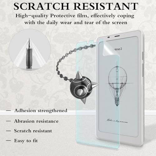 HUADU eBook Reader Screen Protector Compatible for Onyx Boox Palma 2,PET Screen Protective Film Anti Scratch High Definition and Soft Clear TPU Protective Case - Image 2