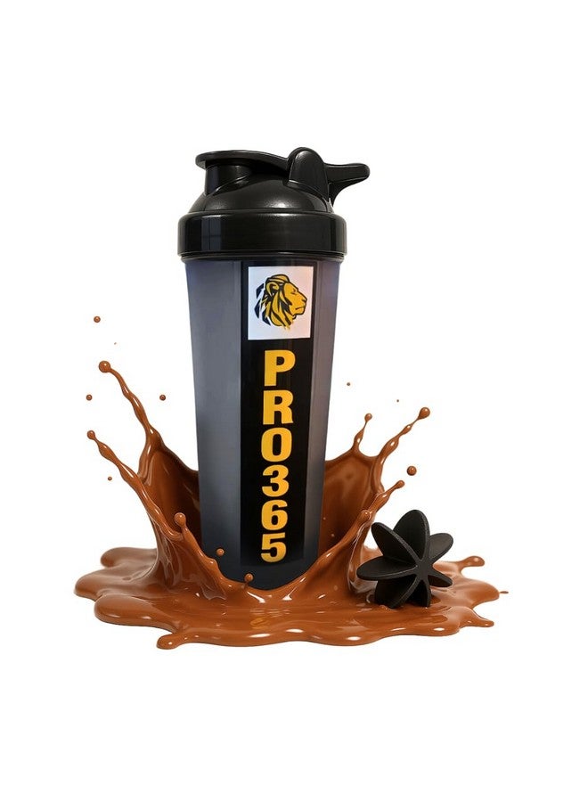 PRO365 Gym Shaker Sipper Bottle BPA Free Protein with Whisk Ball (700 ML, 100% Leakproof) - Image 1