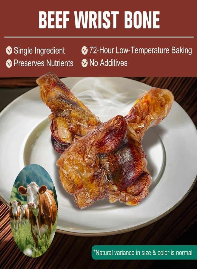 FurBite 3 PCS Single Ingredient Beef Wrist Bones for Dogs - Grass-Fed High Protein Natural Chew, Long Lasting Treat for Aggressive Chewers & Large/Small Breeds - Image 3