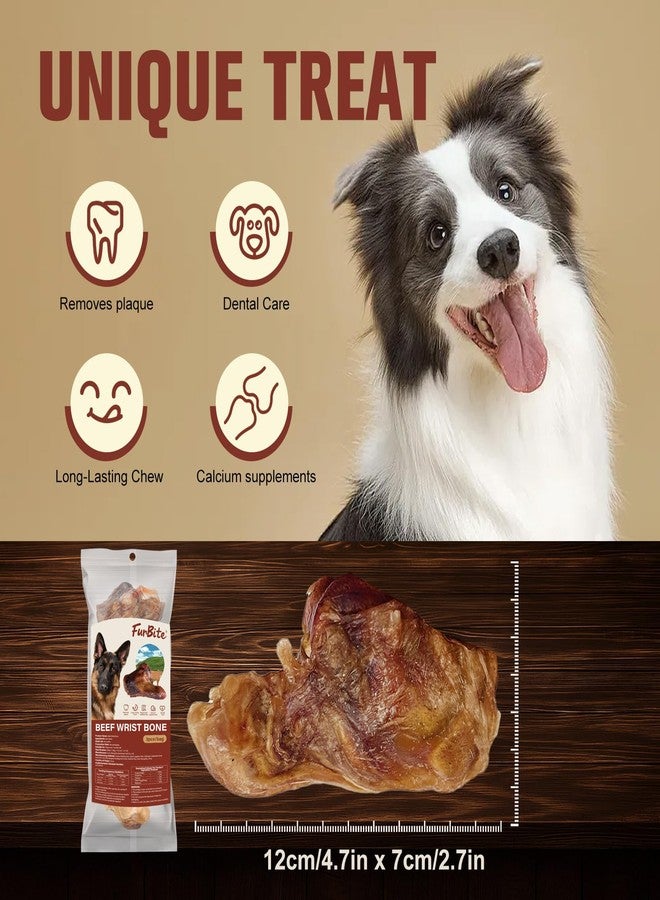FurBite 3 PCS Single Ingredient Beef Wrist Bones for Dogs - Grass-Fed High Protein Natural Chew, Long Lasting Treat for Aggressive Chewers & Large/Small Breeds - Image 4