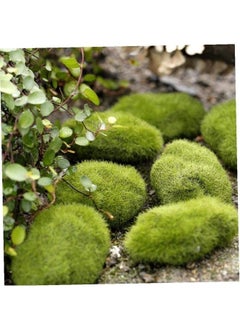 Generic 12 Pcs Of Artificial Moss Stones Green  - Image 2