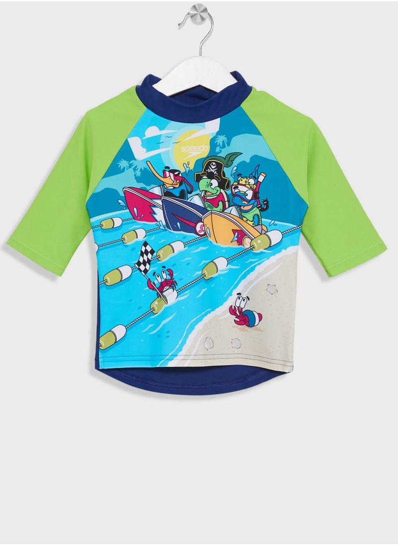 speedo - Kids Learn To Swim Sun Protection Top & Shorts - Image 1