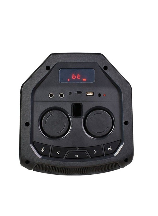 Generic - Portable Bluetooth 5 Speaker Great Party Speaker with Woofers & Colorful LED – High Power Strong Bass Battery Powered Home Audio System with Remote Control & Wireless Mic (3 Hours Rechargeable) - Image 1