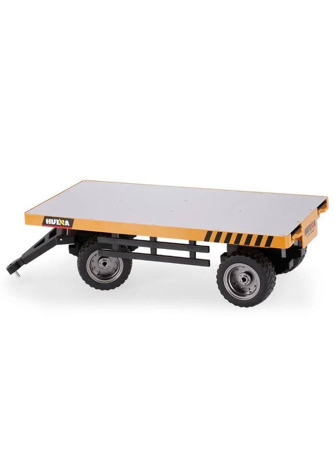 Huina 1578 1:10 Alloy Flatbed Trailer Remote Control Construction Vehicle Accessory - Image 5