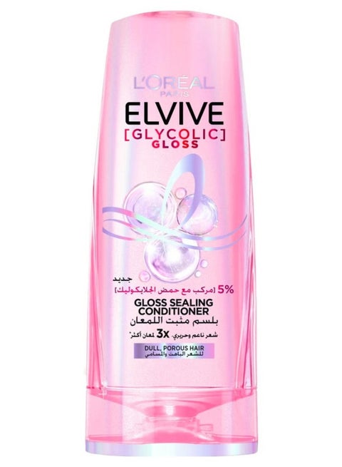 Elvive Glycolic Gloss Extra Conditioner with 5% Glycolic Acid for Dull and Porous Hair 200ML