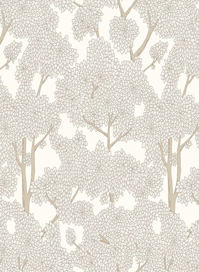 JiffDiff Tree Wallpaper Peel and Stick Jungle Wall Paper Forest Mural Stick on Wallpaper Modern Waterproof Self Adhesive Contact Paper - Image 1