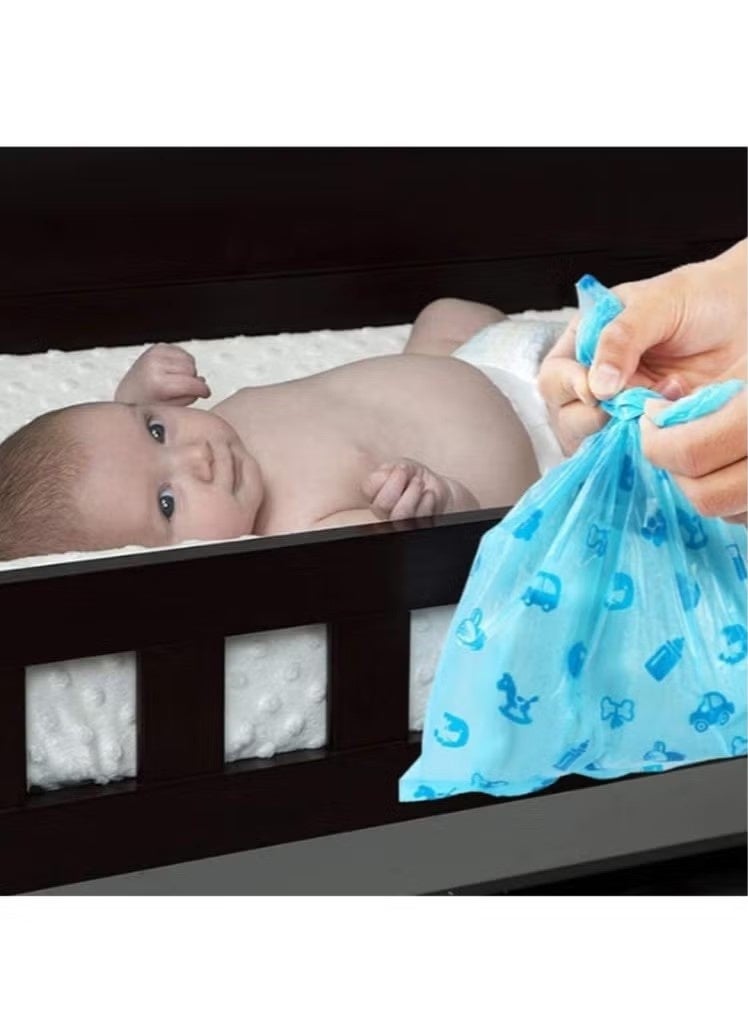 جونيس تعد كيس الحفاضات العطرية القابلة للتصرف ، كيس الحفاضات القابلة للتحلل الحيوي ، مع موزع كيس القمامة - Image 5