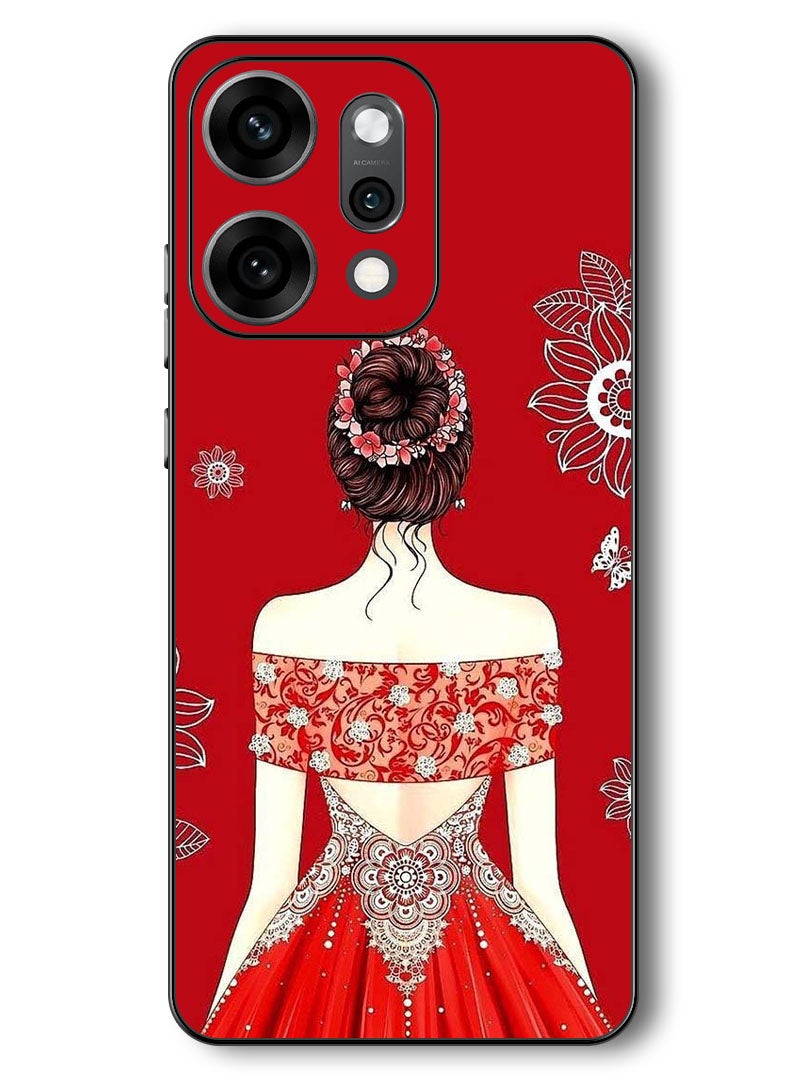 Theodor Case Compatible with Oppo Reno 14 Pro 6.83 Inch Protection Shockproof Bumper Cover Cute Ladyy - Image 1