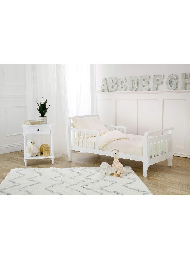 American Baby Company American Baby Company Heavenly Soft Minky Dot Chenille Toddler Bedding Set, Ecru, 4 Piece, for Boys and Girls  - Image 2