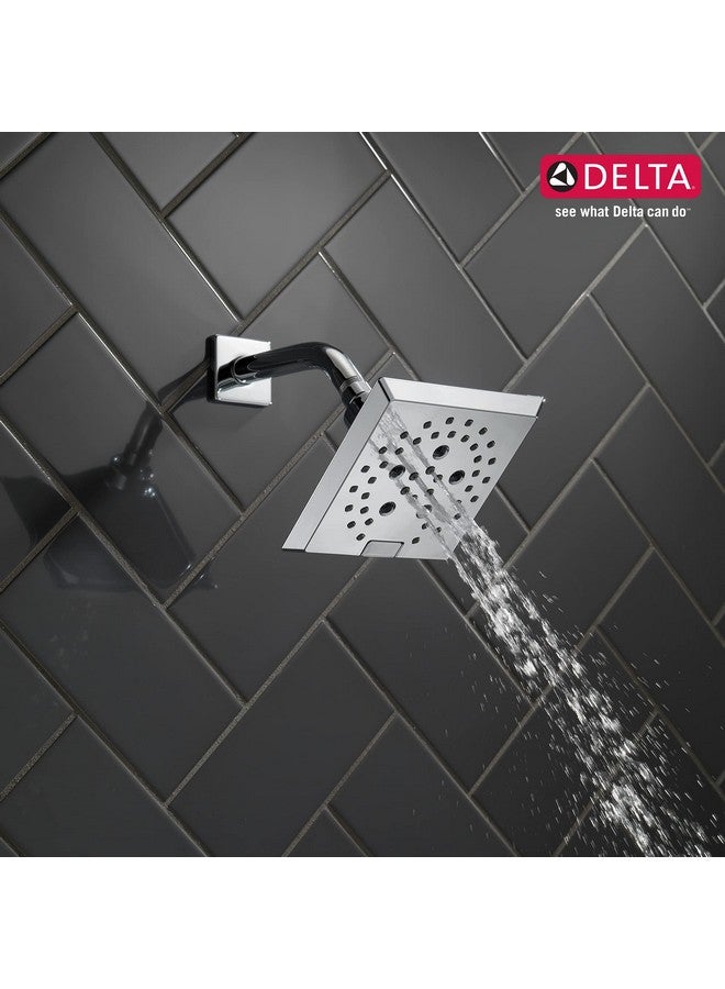 Delta DELTA FAUCET 52664 ABS 6 Angular Modern 5-Setting Touch-Clean H2Okinetic technology with Pause functionality Shower Head (Polished Chrome) - Image 5