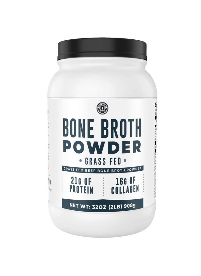 Health & Household Bone Broth Protein Powder, Pure Grass Fed Bone Broth Beef Protein Powder. Unflavored, Natural Collagen, Glucosamine & Gelatin, Paleo Protein Powder, Keto, Gut Health, Non-Gmo, Dairy Free. 32Oz  - Image 1
