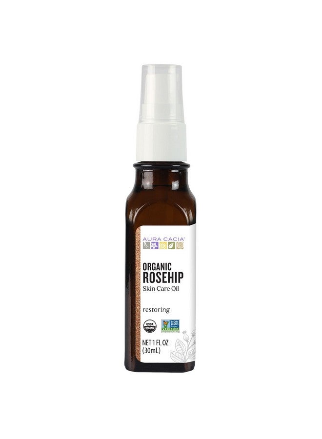 Aura Cacia - Organic Rosehip Oil | Certified Organic & Non-GMO Project Verified Skin Care | 1 fl. oz. - Image 1