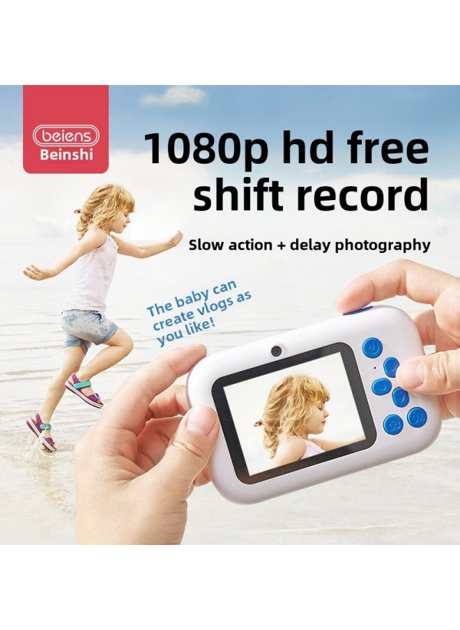 Generic - Children's Camera Toy Girl Photographable Printable Digital HD Camera Birthday Gift Mini Polonoid-Color: (unicorn) 2.4inch Ultra-clear Eye Protection Screen 96.0million Front And Rear Dual Camera 8x Zoom - Image 1