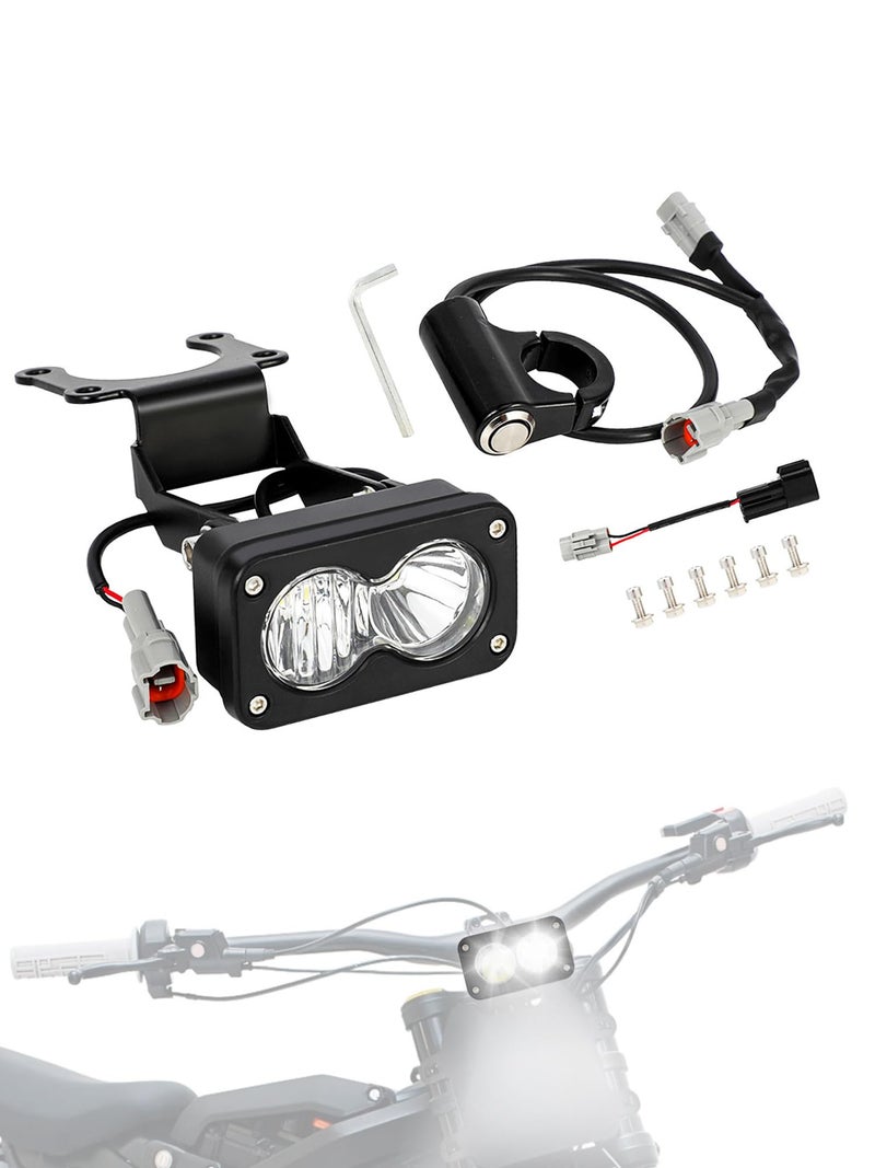 BAOUFF Electric Dirt Bike Headlight with Control Switch,Light Bar Kit for Surron Light Bee X(LBX) and S(LBS)/Talaria Sting R MX4/X260-White Lighting - Image 1