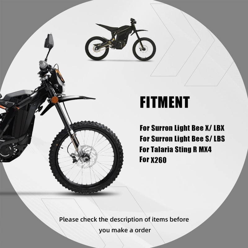 BAOUFF Electric Dirt Bike Headlight with Control Switch,Light Bar Kit for Surron Light Bee X(LBX) and S(LBS)/Talaria Sting R MX4/X260-White Lighting - Image 2