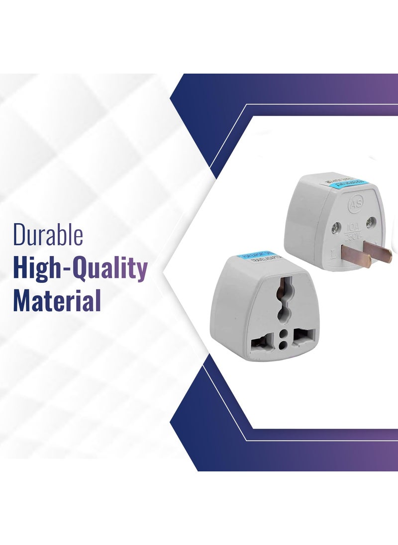 OCKO Ocko Universal Type B USA Conversion Adapter Plug 3 Pin Converter Socket Indian to Universal Adapter USA Canada Brazil to India Suitable for Laptop Camera Charger Pack of 3 White  - Image 4