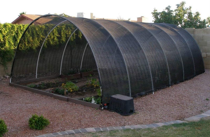 Agfabric غطاء قماش تظليل الدفيئة بنسبة 60% مع حلقات معدنية مقاس 8 × 12 قدم، أسود - Image 4