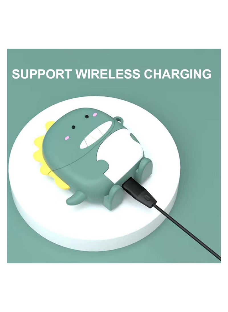 SYOSI Silicone Case Compatible with Huawei Freebuds 5, Cute Funny Cartoon Shockproof Soft Silica Gel Cover Protective Cases, Wireless Earbuds Shell with Anti-Lost Carabiner - Image 3