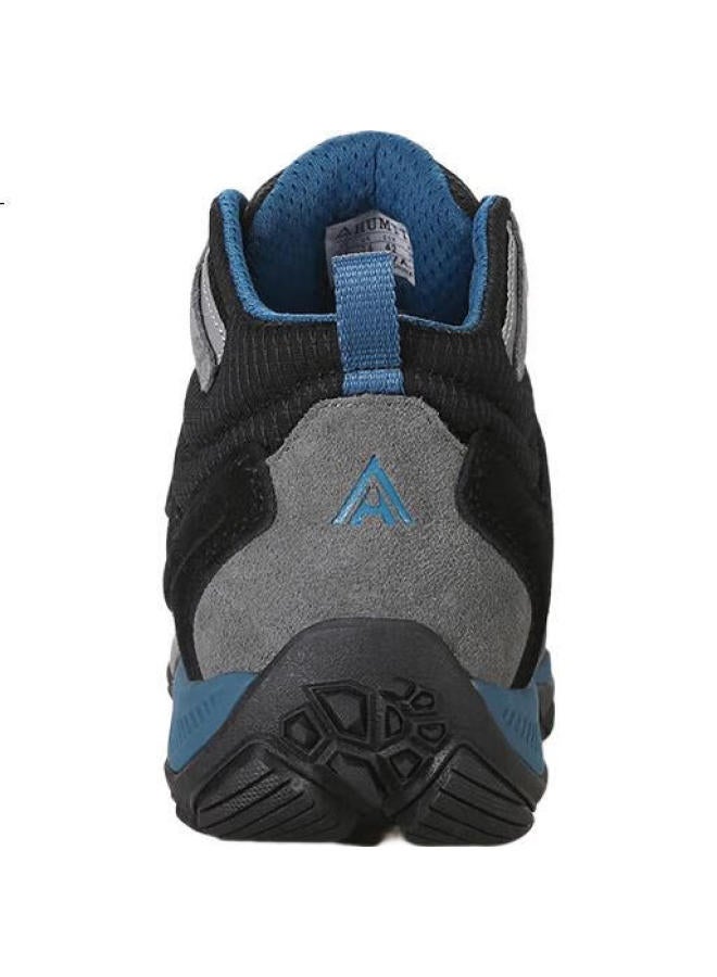 HUMTTO High-Top Hiking Boots, Comfortable Shock-Absorbing Outdoor Men'S Trekking Shoes, Travel Cross-Country Climbing Shoes, Dark Gray, Size 41 - Image 2