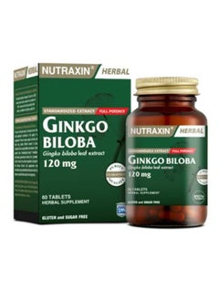 NUTRAXIN Nutraxin Ginkgo Biloba 60 Tablets 